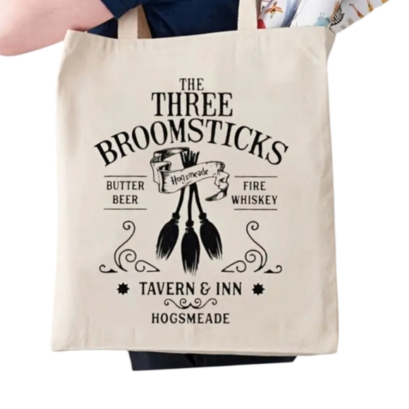 The Three Broomsticks Canvas Tote - Picture 1 of 7